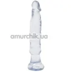 Фаллоимитатор Crystal Jellies Anal Starter, 15 см прозрачный - Фото №1