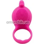 Віброкільце Silicone Love Ring Dolphin, рожеве - Фото №1
