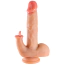 Вибратор с толчками и подогревом Real Body Licking Ram, телесный - Фото №1