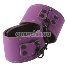 Фіксатори для рук Lust Bondage Wrist Cuffs, фіолетові - Фото №1