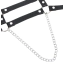 Портупея Star Night Bondage Bra With Silver Chains, черная - Фото №7