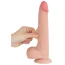 Фаллоимитатор Sliding-Skin Dual Layer Dong 8.5 с мошонкой, телесный - Фото №7