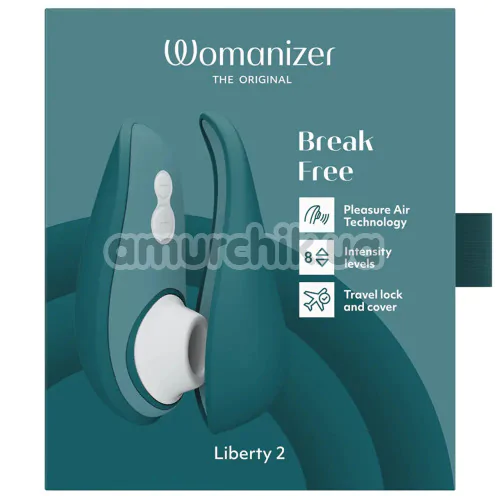 Симулятор орального сексу для жінок Womanizer Liberty 2, зелений