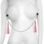 Затискачі для сосків LoveToy Bondage Fetish Tassel Nipple Clamp With Chain, рожеві - Фото №4