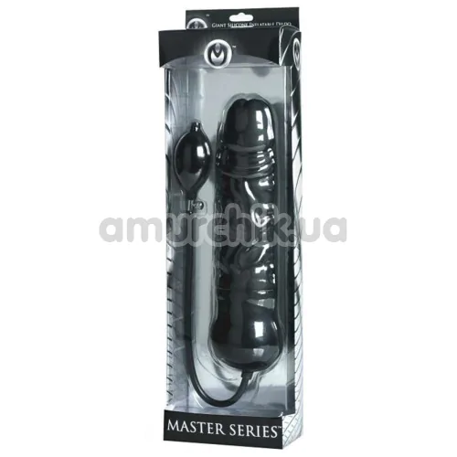 Фаллоимитатор Master Series Leviathan Giant Inflatable Dildo With Internal Core, черный