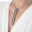 Клиторальный вибратор Le Wand Necklace Vibe, серебряный - Фото №4