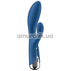 Вібратор з ротацією Satisfyer Spinning Rabbit 1, синій - Фото №1