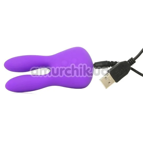 Клиторальный вибратор Silicone Marvelous Bunny, фиолетовый