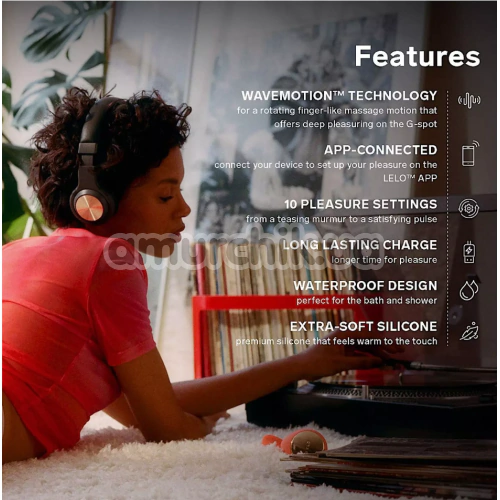 Вибратор Lelo Ida Wave (Лело Ида Вейв), оранжевий