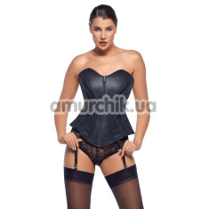 Корсет Zado Fetish Leather Corset, черный - Фото №1