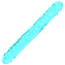 Двуконечный фаллоимитатор Doc Johnson Crystal Jellies Jr. Double Dong 12, бирюзовый - Фото №1