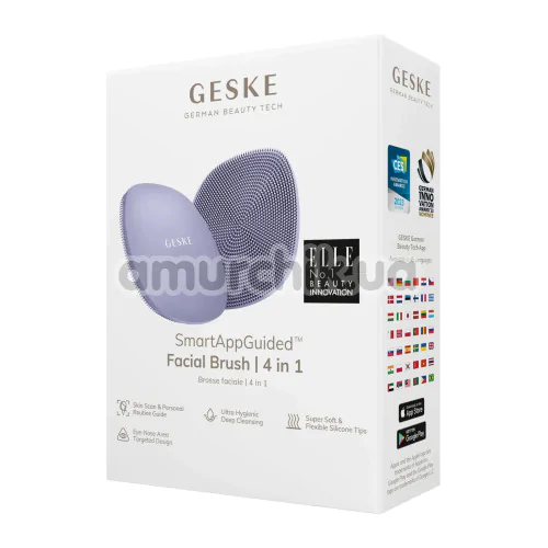 Щітка для обличчя Geske Facial Brush 4 in 1, бузкова