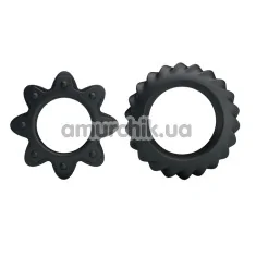 Набір з 2 ерекційних кілець Ring Flowering, чорний - Фото №1
