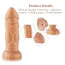 Фаллоимитатор-насадка Hismith Slightly Curved Silicone Dildo Monster Series 8.2, золотой - Фото №7