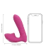 Вибратор с пульсацией и толчками Loveline Thrusting And Tapping Vibrator, розовый - Фото №8