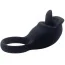 Виброкольцо Silicone Love Ring Tongue, черное - Фото №2