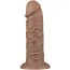 Фалоімітатор Realistic Chubby Dildo 10.5, коричневий - Фото №1