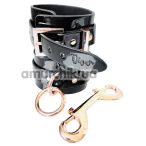 Фіксатори для ніг Kinky Diva High Gloss Bondage Ancle Cuffs, чорні - Фото №1