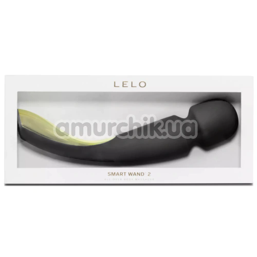 Универсальный массажер Lelo Smart Wand 2 Large Black (Лело Смарт Ванд 2), большой черный