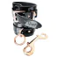 Фіксатори для ніг Kinky Diva High Gloss Bondage Ancle Cuffs, чорні - Фото №1