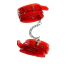 Фиксаторы для ног Feral Feelings Ankle Restraints Laquer, прозрачно-красные - Фото №1