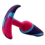 Анальная пробка Alume Silicone Aqua Anchor Plug S, фиолетово-розовая - Фото №3
