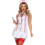Костюм медсестры Leg Avenue Head Nurse белый: платье + чепчик + стетоскоп - Фото №4