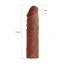 Насадка - удлинитель пениса Lovetoy Pleasure X-Tender Series LV1052, коричневая - Фото №2