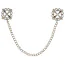 Зажимы для сосков Bad Kitty Nipple Jewellery with Metal Chain, серебряные - Фото №1