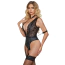 Боді з фіксаторами для рук Star Night Bodysuit With Cuffs, чорне - Фото №3