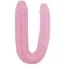 Двухконечный фаллоимитатор Hi-Rubber Born To Create Pleasure 17.7, розовый - Фото №1