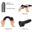 Фаллоимитатор Strap-On-Me Sliding Skin Realistic Dildo XL, черный - Фото №4