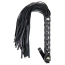 Флогер DS Fetish Metallic Flogger, чорний - Фото №1