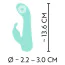 Вібратор Mini Vibrator Cuties 5402468, бірюзовий - Фото №11