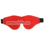 Маска на глаза Sportsheets Flirt Soft Blindfold красная - Фото №1