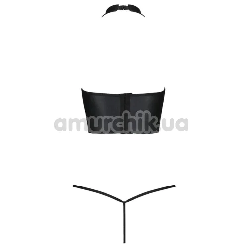 Комплект Passion Free Your Senses Genevia Set, чорний: топ + трусики-стрінги