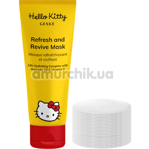 Освіжаюча та відновлююча маска для обличчя Geske Refresh & Revive Mask, 50 мл - Hello Kitty Head