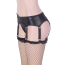 Комплект Star Night Leather-Look Garter Belt With Tiny Bows, черный: пояс для чулок + трусики-стринги - Фото №5