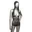Боди Radiance Hooded Deep V Body Suit, черное - Фото №1