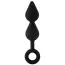 Анальна пробка Fantasstic XL Double Drop Plug With Ring, чорна - Фото №1