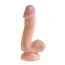 Фаллоимитатор King Cock Plus 6.5 Dual Density Cock With Balls, телесный - Фото №1