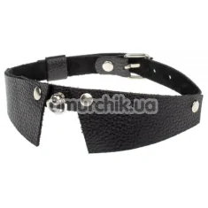 Ошейник из текстурированной кожи sLash Strict Style, черный - Фото №1