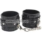 Наручники Behave! Luxury Fetish Surrender Wrist Restraints, чорні - Фото №1