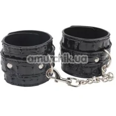 Наручники Behave! Luxury Fetish Surrender Wrist Restraints, черные - Фото №1