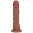 Вібратор з ротацією Realrock Realistic Vibrating & Rotating Dildo With Suction Cup 8, світло-коричневий - Фото №2
