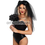 Фата невесты Leg Avenue Tiered Bridal Veil, черная - Фото №1