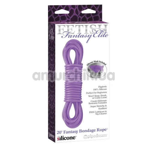 Веревка Bondage Rope Fantasy Elite, фиолетовая