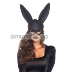 Маска кролика Leg Avenue Glitter Masquerade Bunny Rabbit Mask, черная - Фото №1