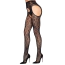 Колготки Leg Avenue Bloom Net Suspender Tights, черные - Фото №5