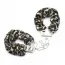 Наручники з коротким ланцюжком Loveshop Metal, леопардові